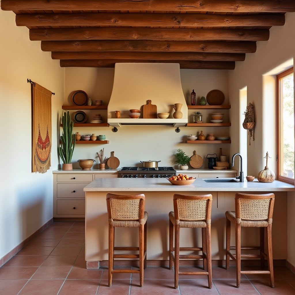 simple boho kitchen 39