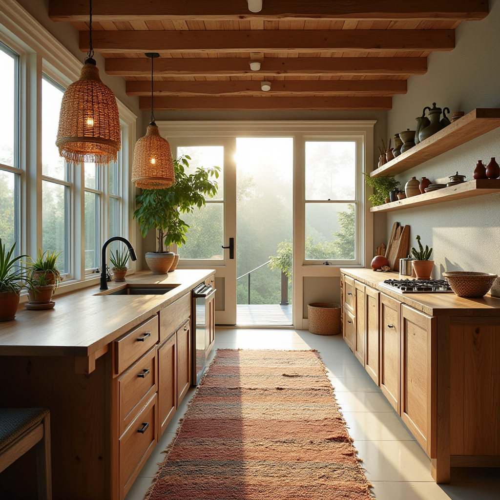 simple boho kitchen 4