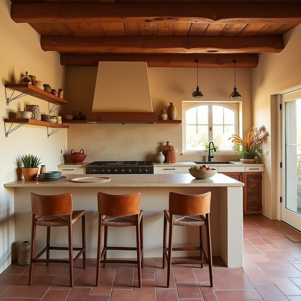 simple boho kitchen 40