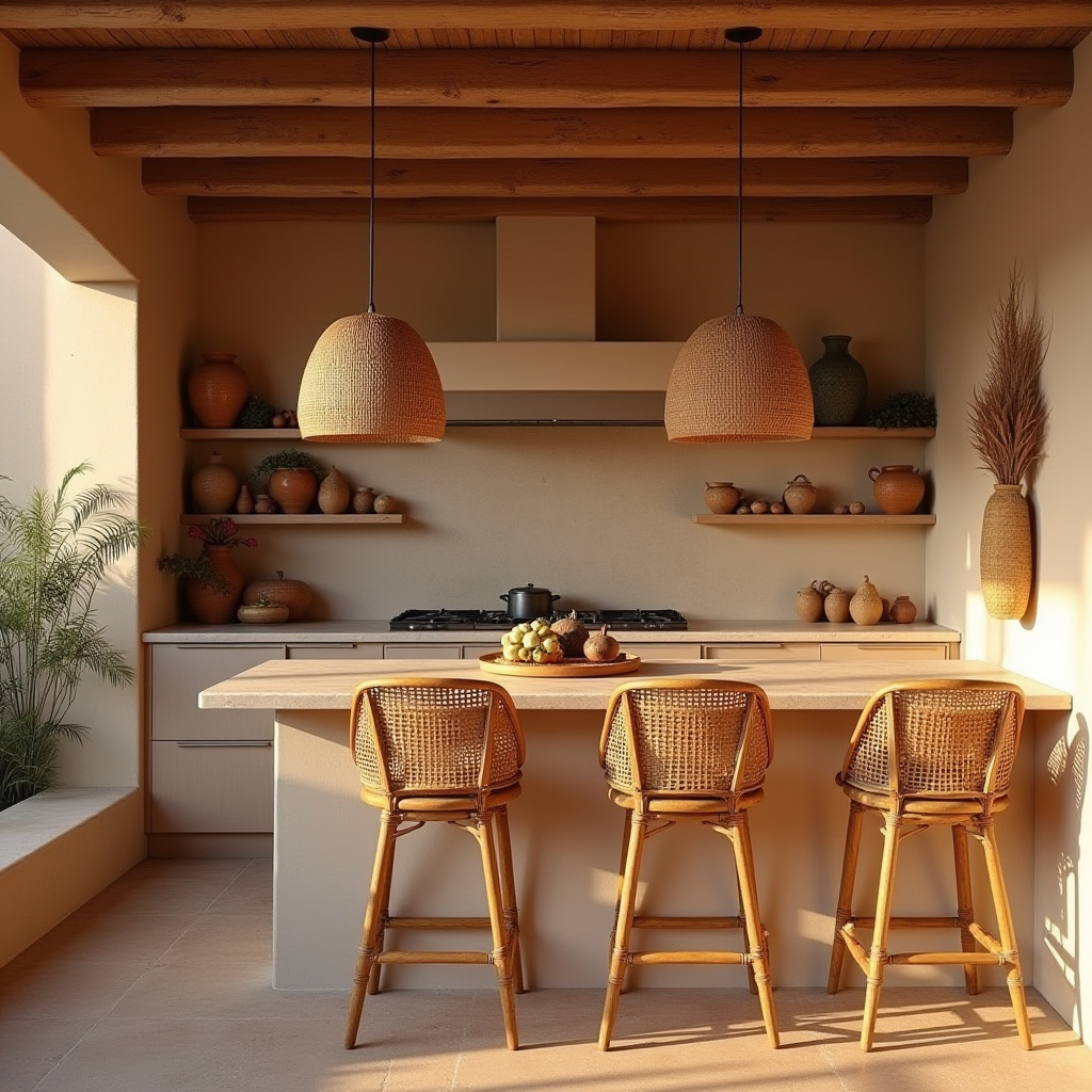 simple boho kitchen 6