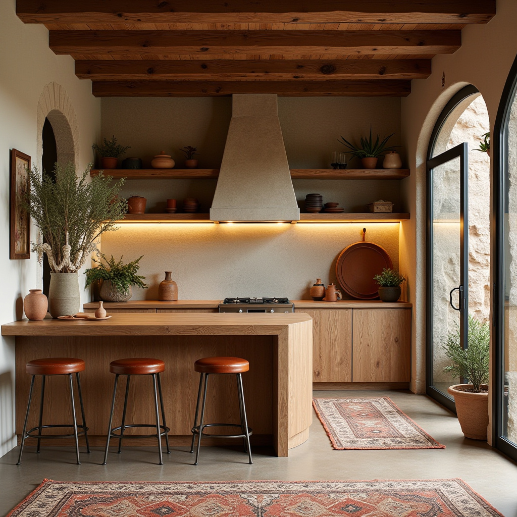 simple boho kitchen decor 12