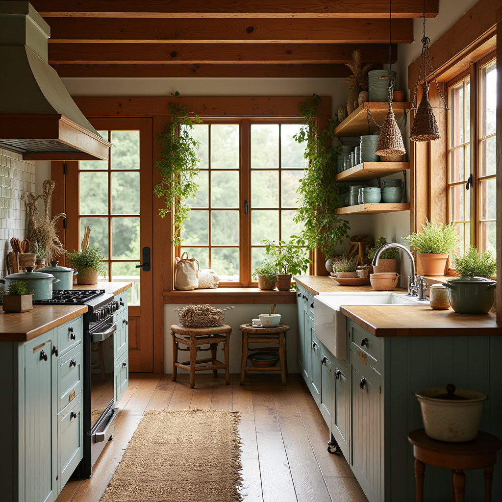 simple boho kitchen decor 22