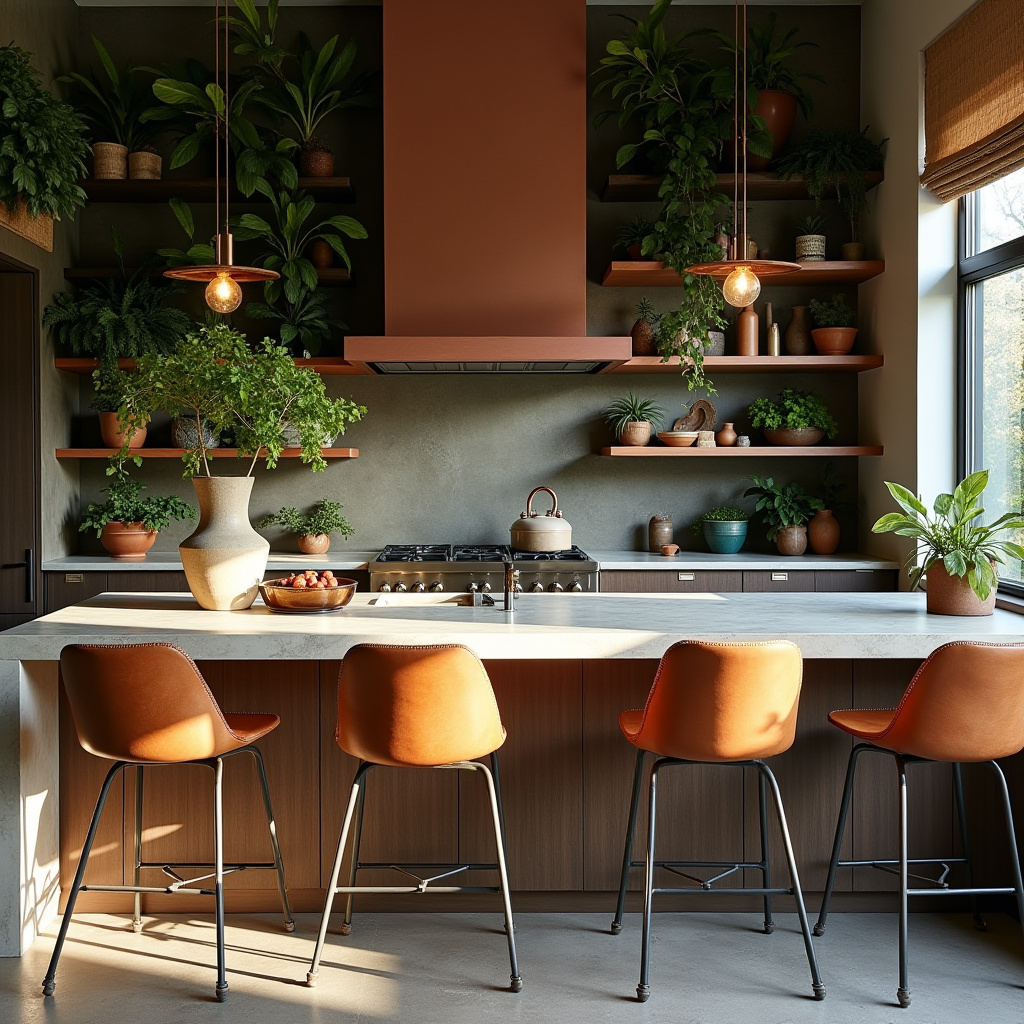 simple boho kitchen decor 24