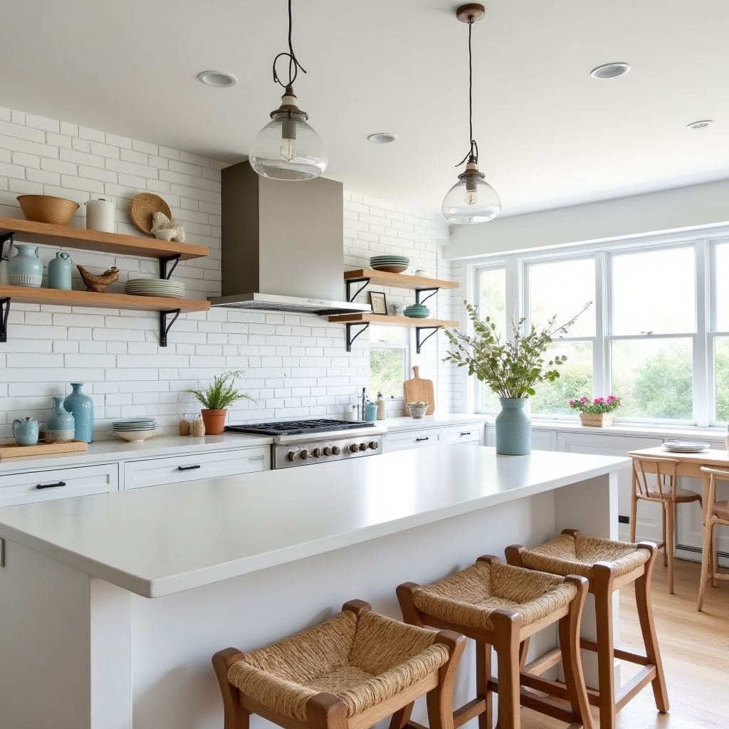 simple boho kitchen decor 26