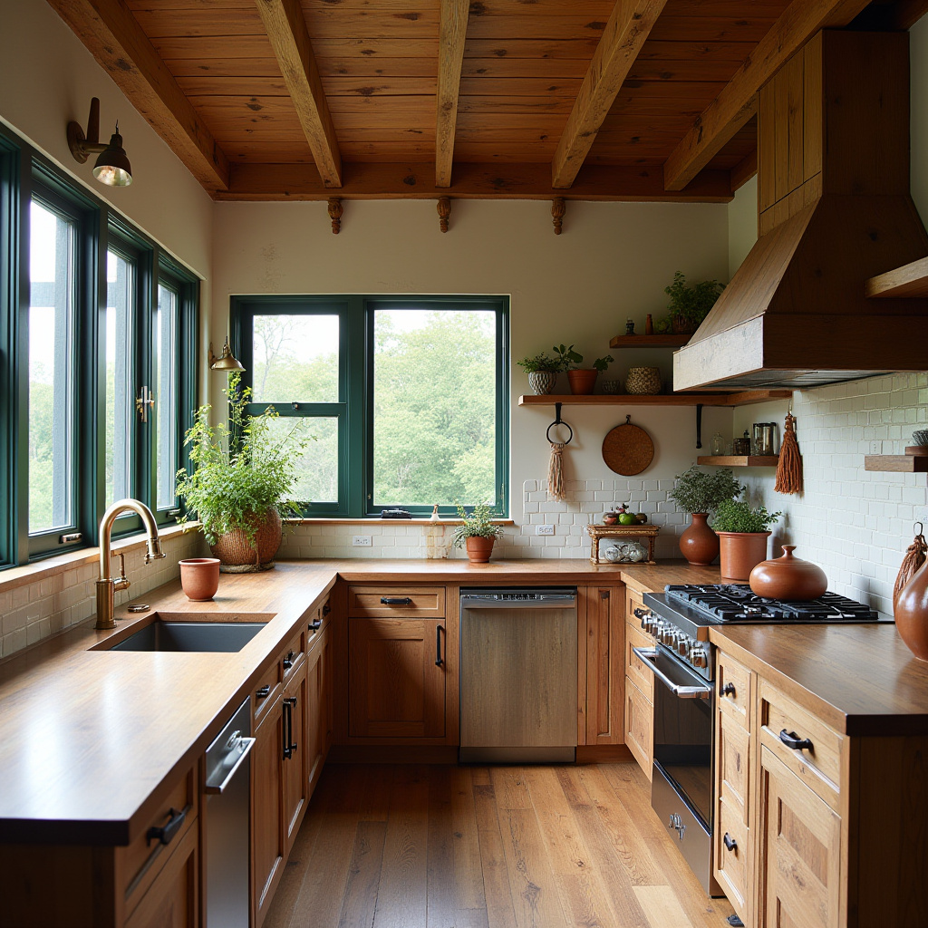 simple boho kitchen decor 32
