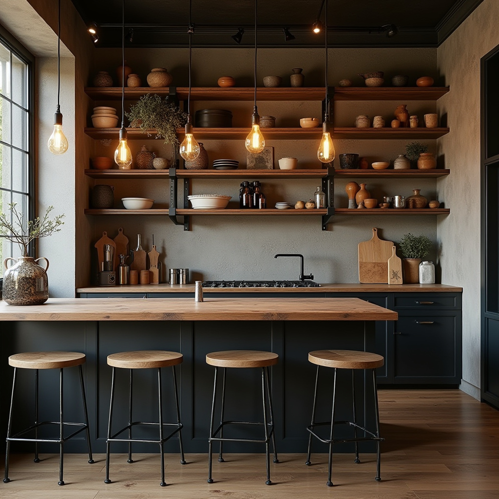 simple boho kitchen decor 34