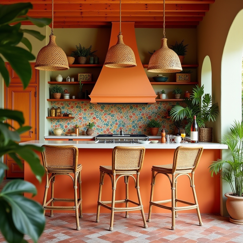 simple boho kitchen decor 9