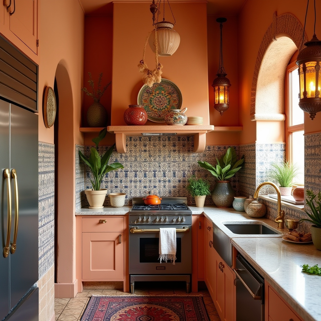 small boho kitchen 16