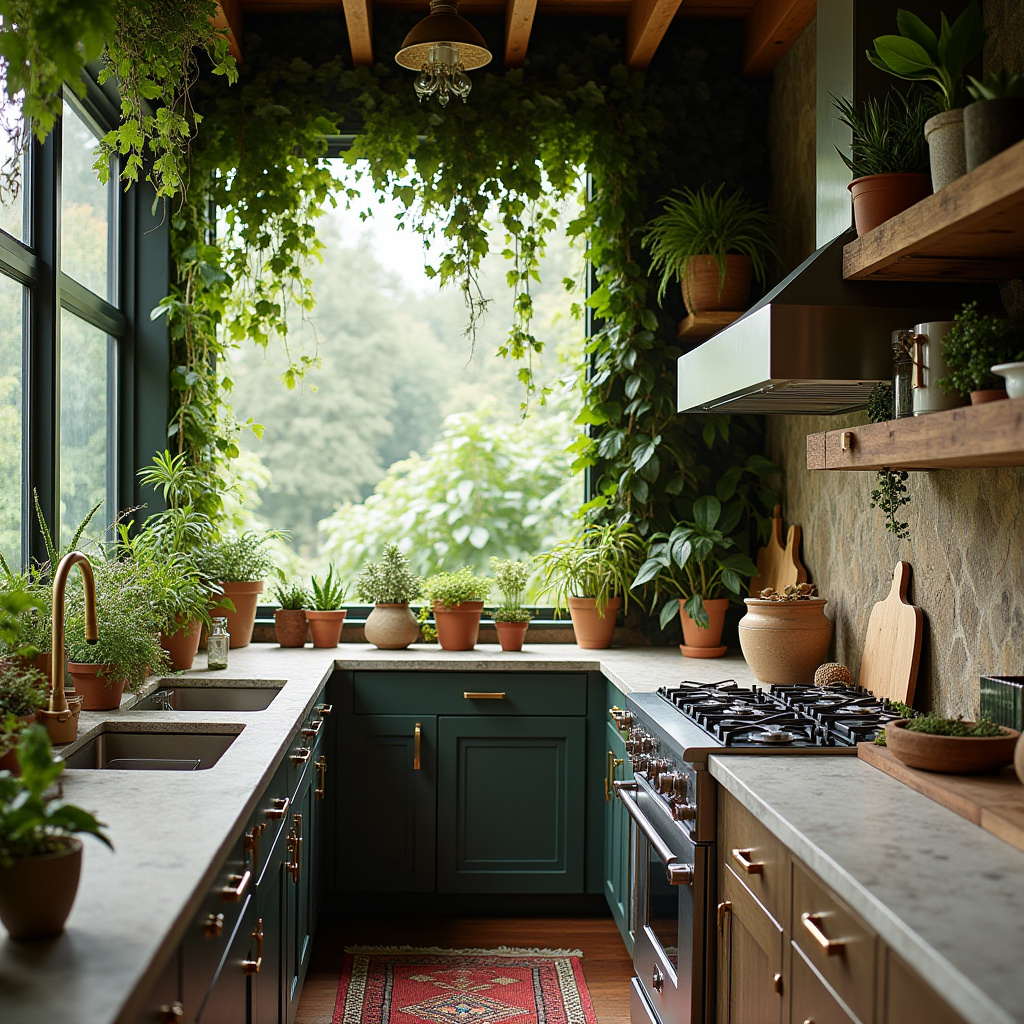 small boho kitchen 28