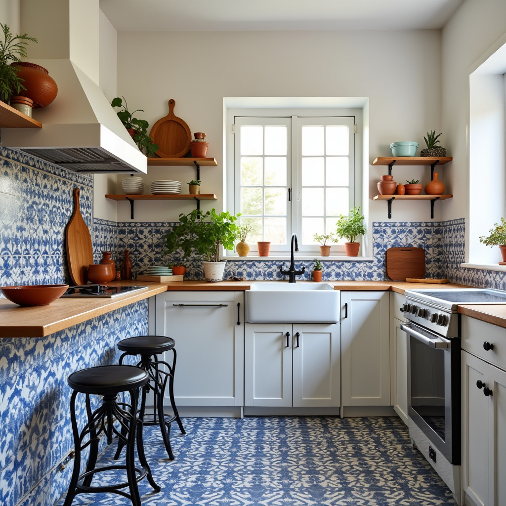 small boho kitchen 37