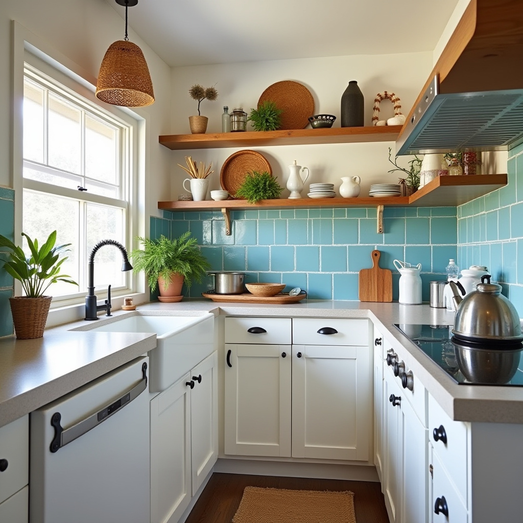 small boho kitchen decor 17