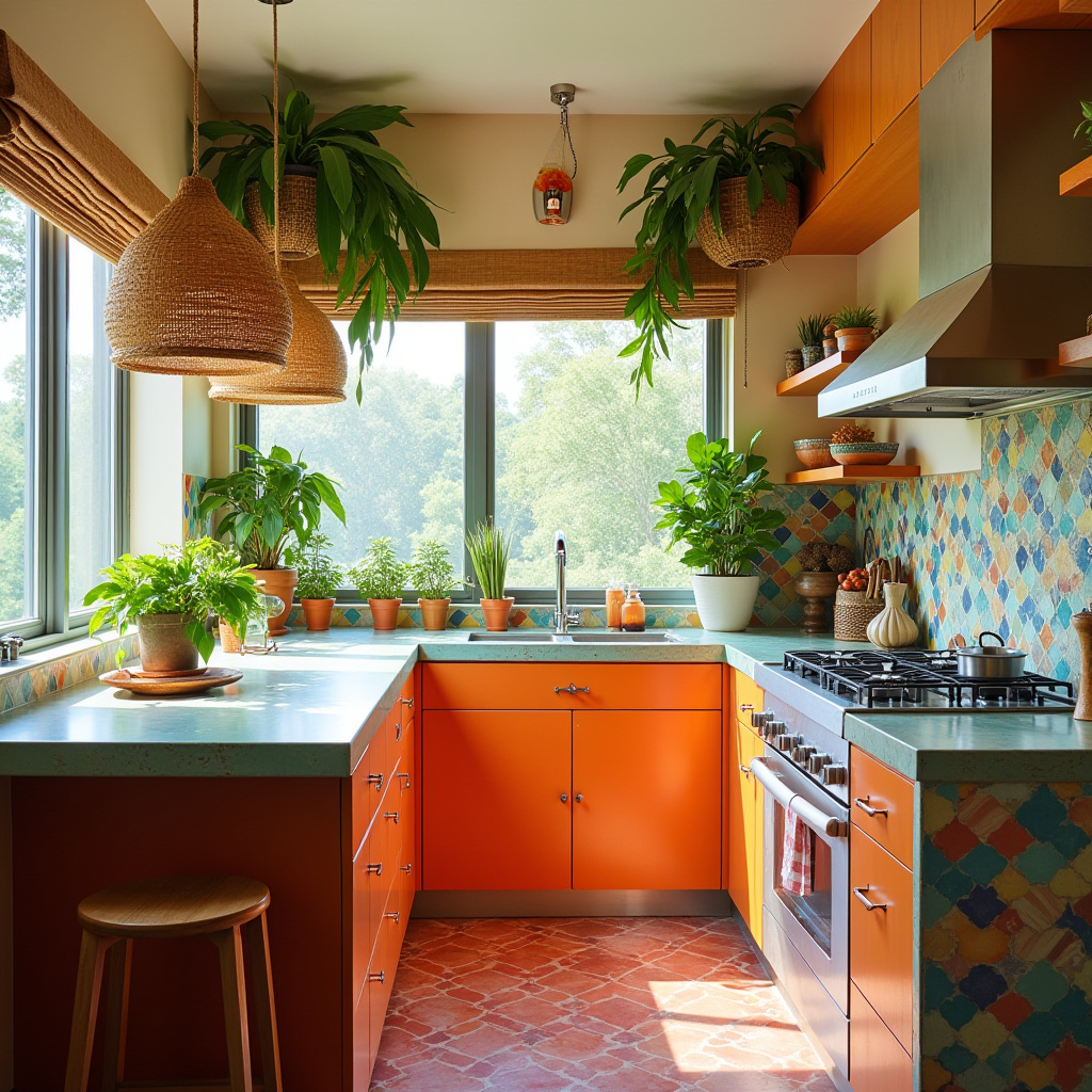 small boho kitchen decor 32