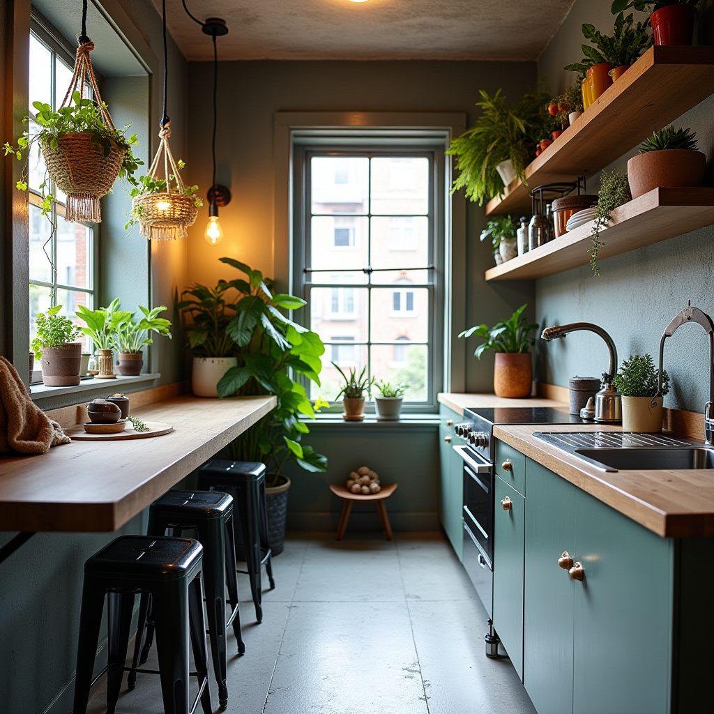 small boho kitchen decor 33