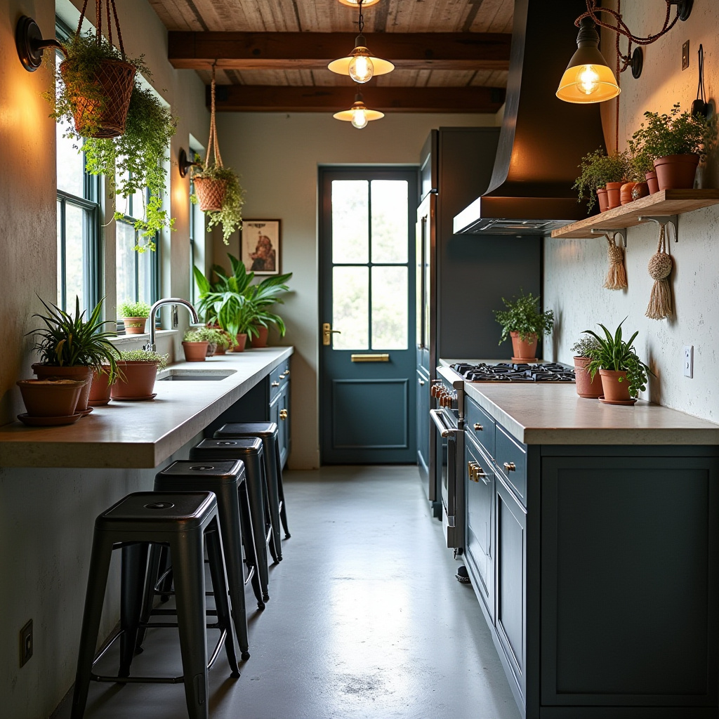 small boho kitchen decor 34