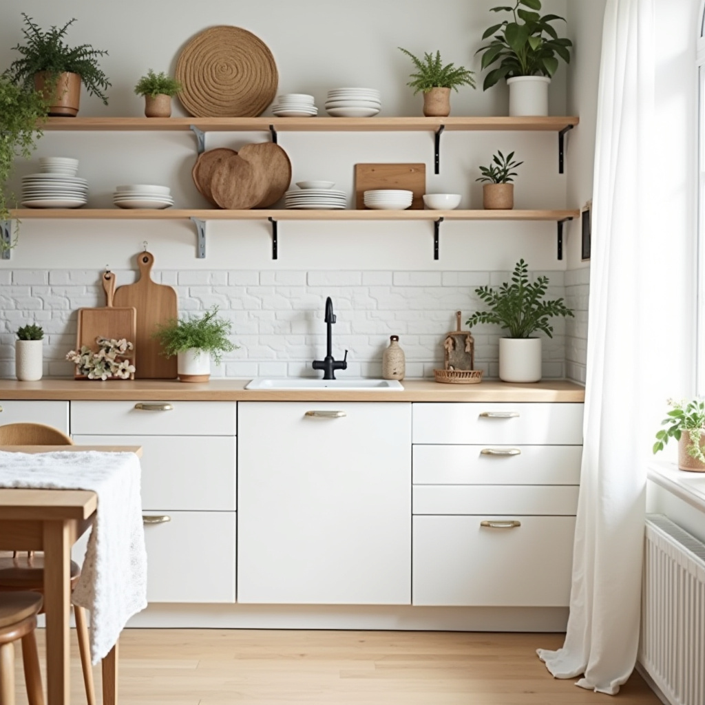 small boho kitchen decor 37