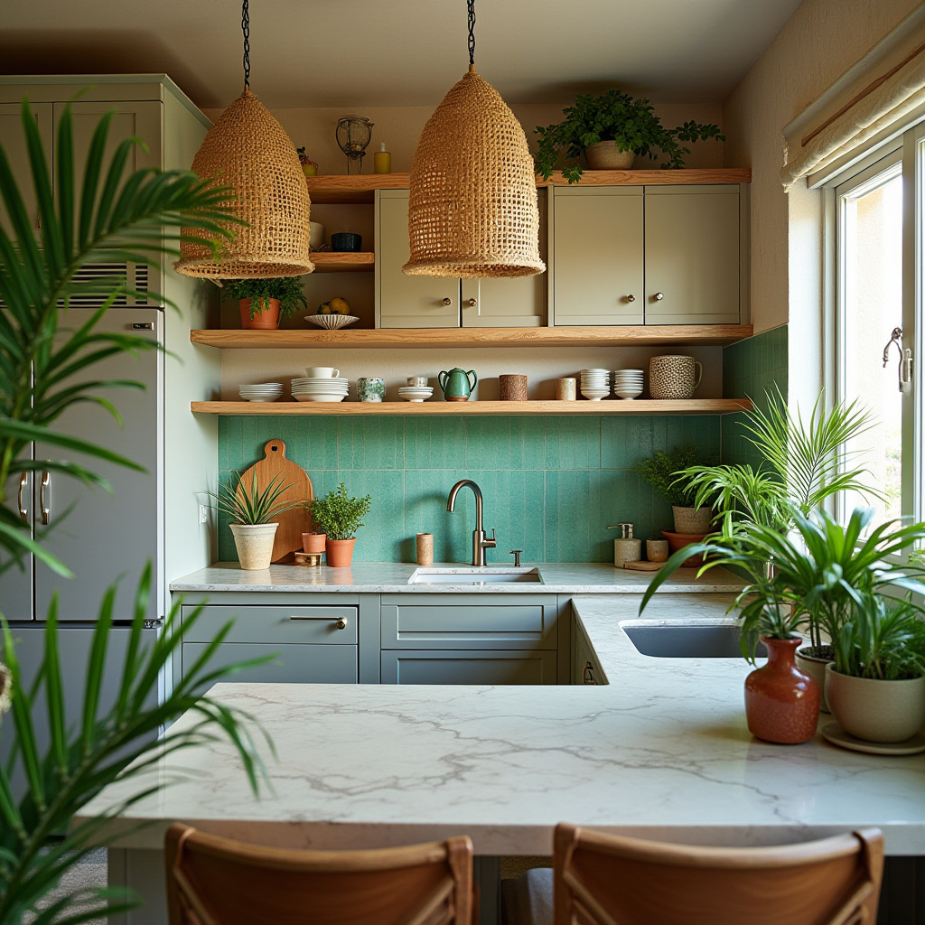 small boho kitchen ideas 19