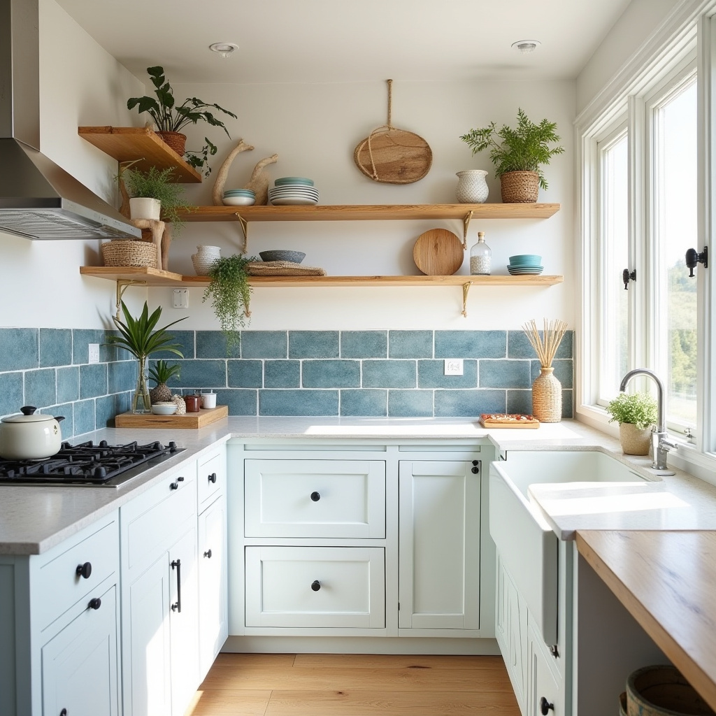 tiny boho kitchen 22