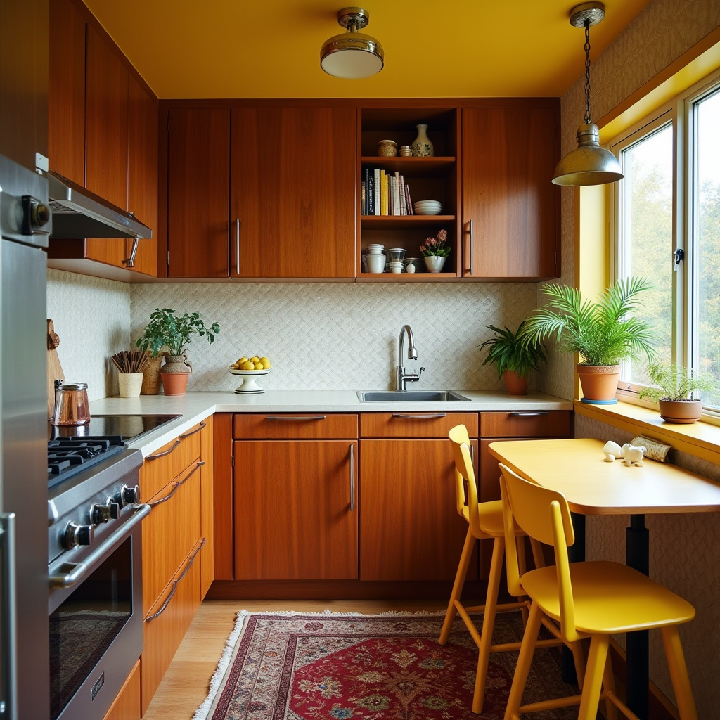 tiny boho kitchen 23