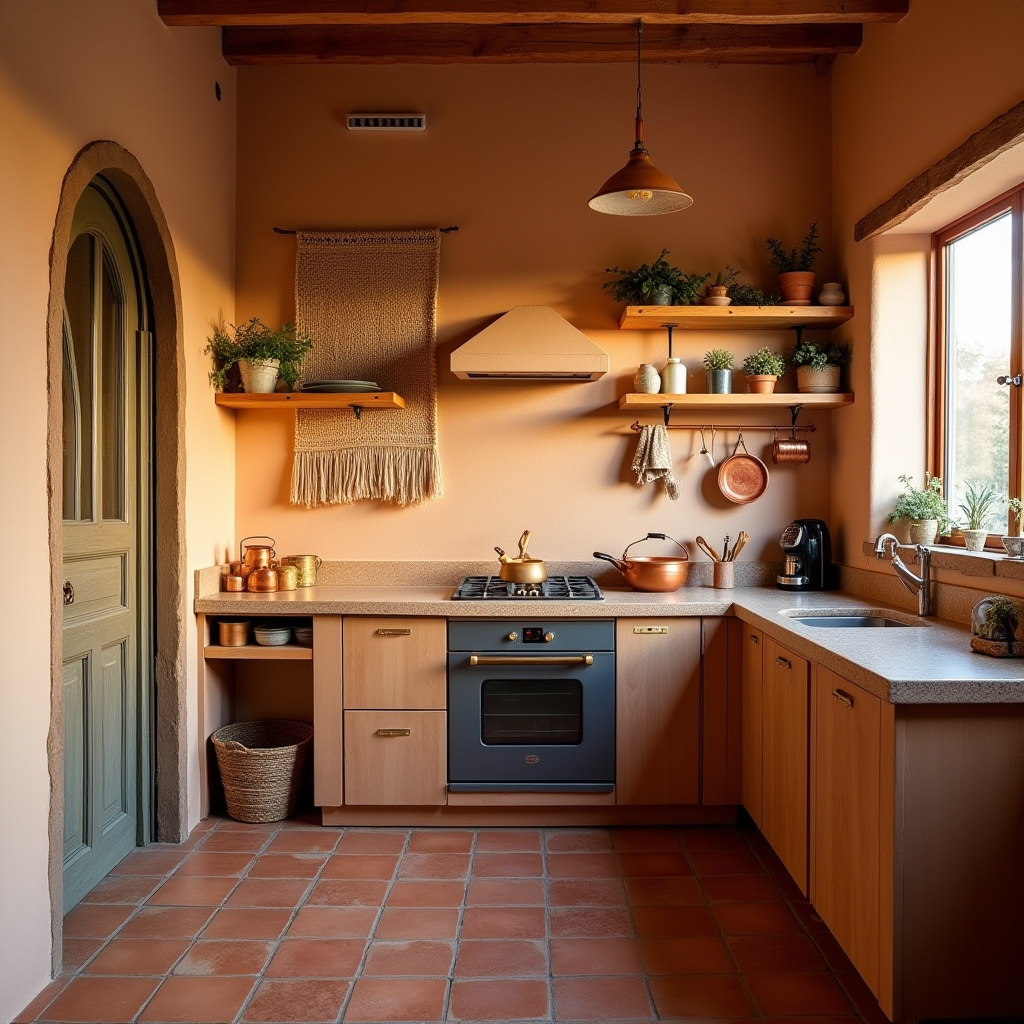 tiny boho kitchen 28