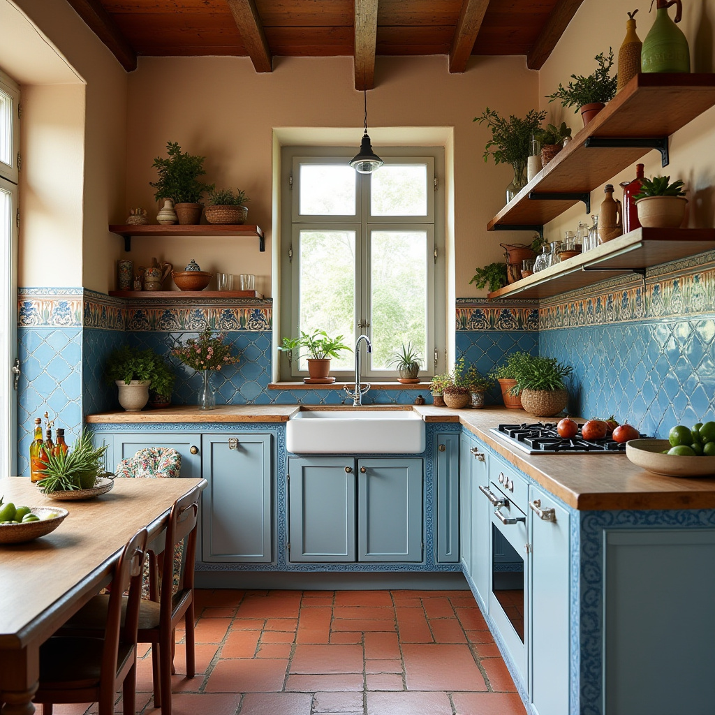 tiny boho kitchen 35
