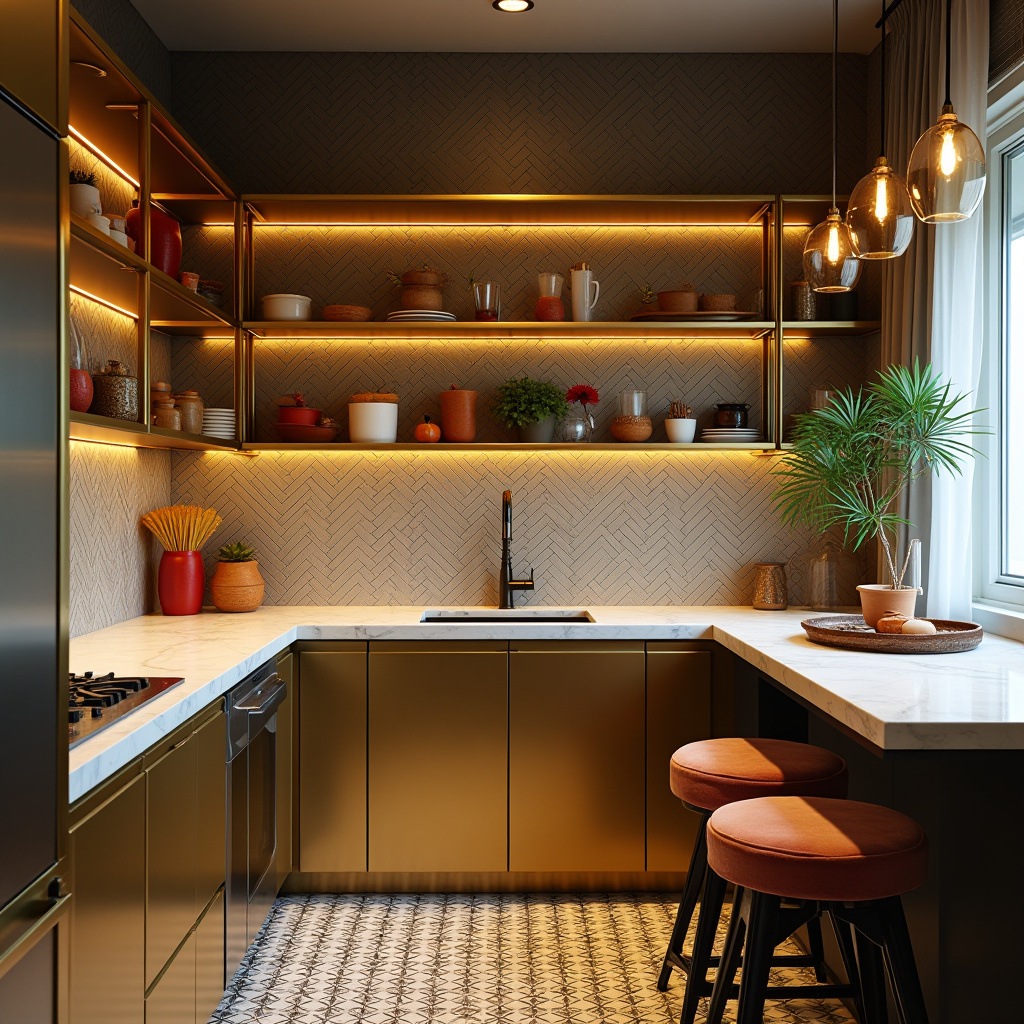 tiny boho kitchen 37