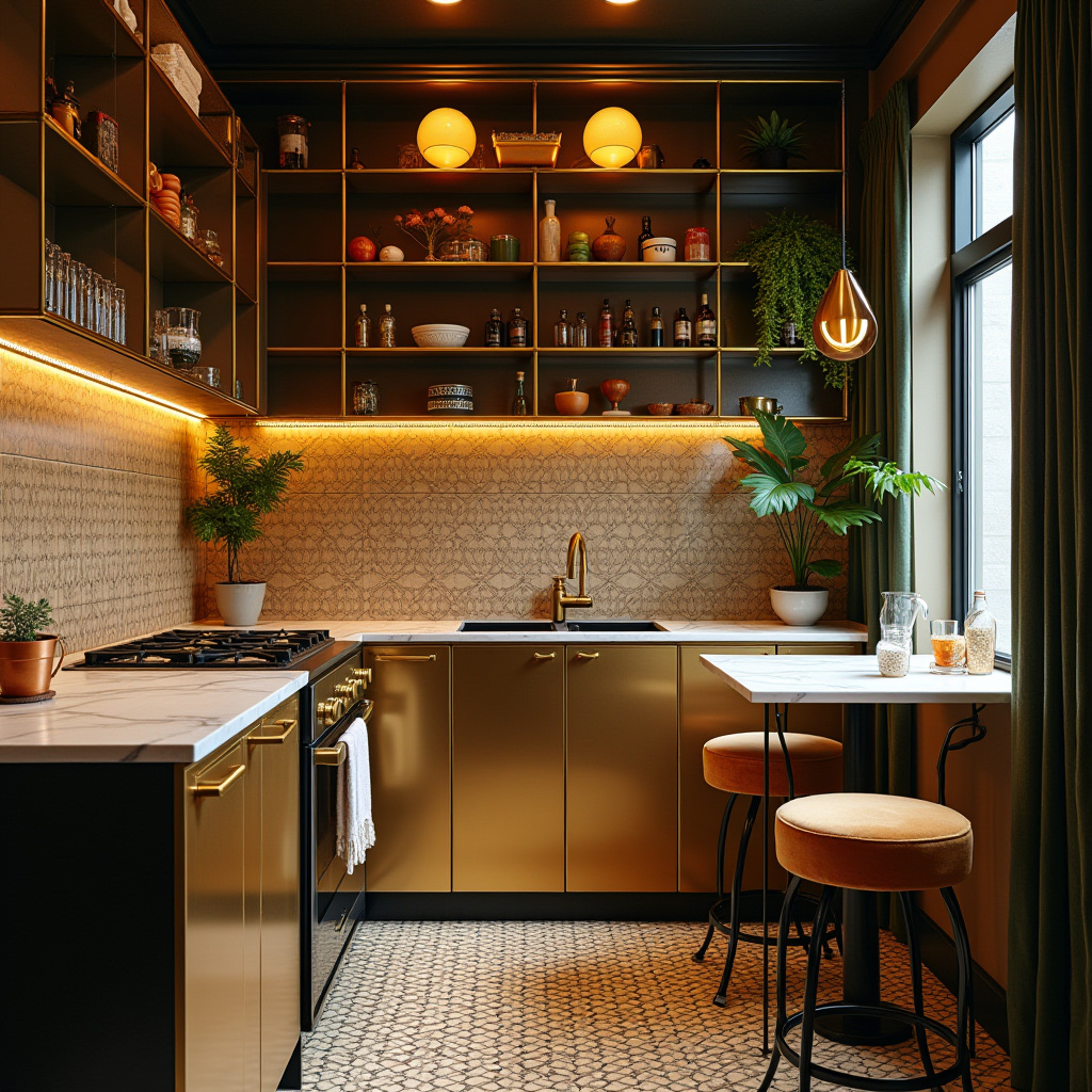 tiny boho kitchen 38
