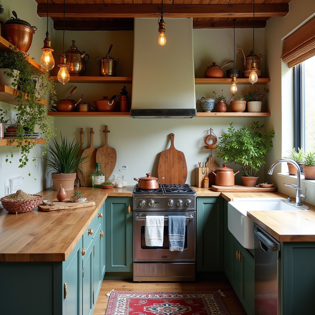 tiny boho kitchen 4