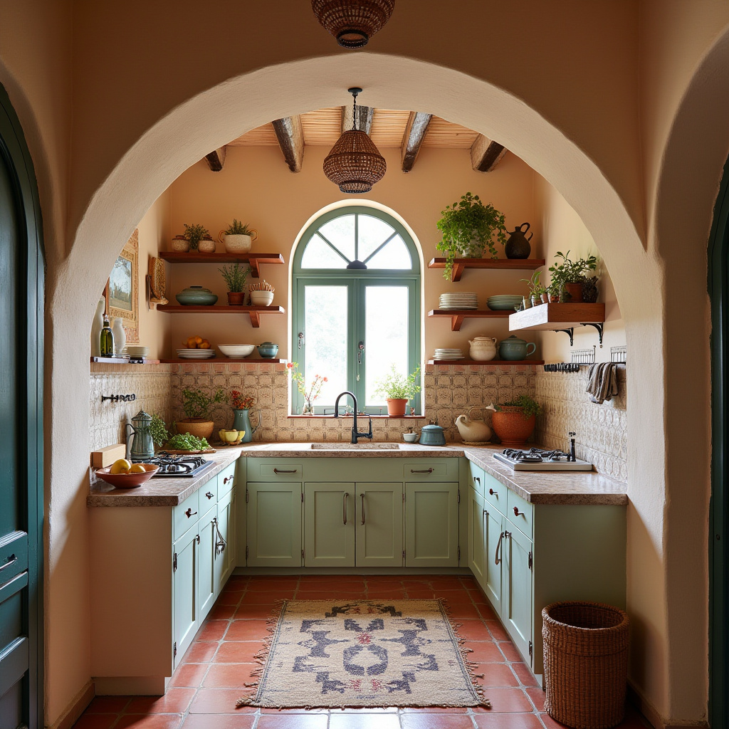 tiny boho kitchen 7