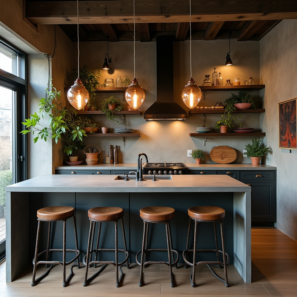 tiny boho kitchen 9