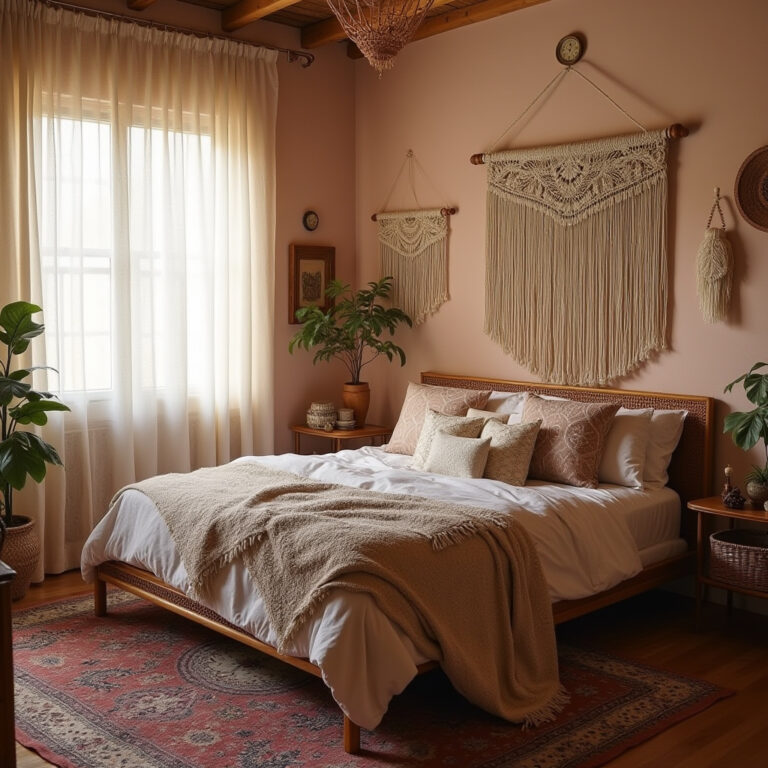 vintage boho bedroom 1
