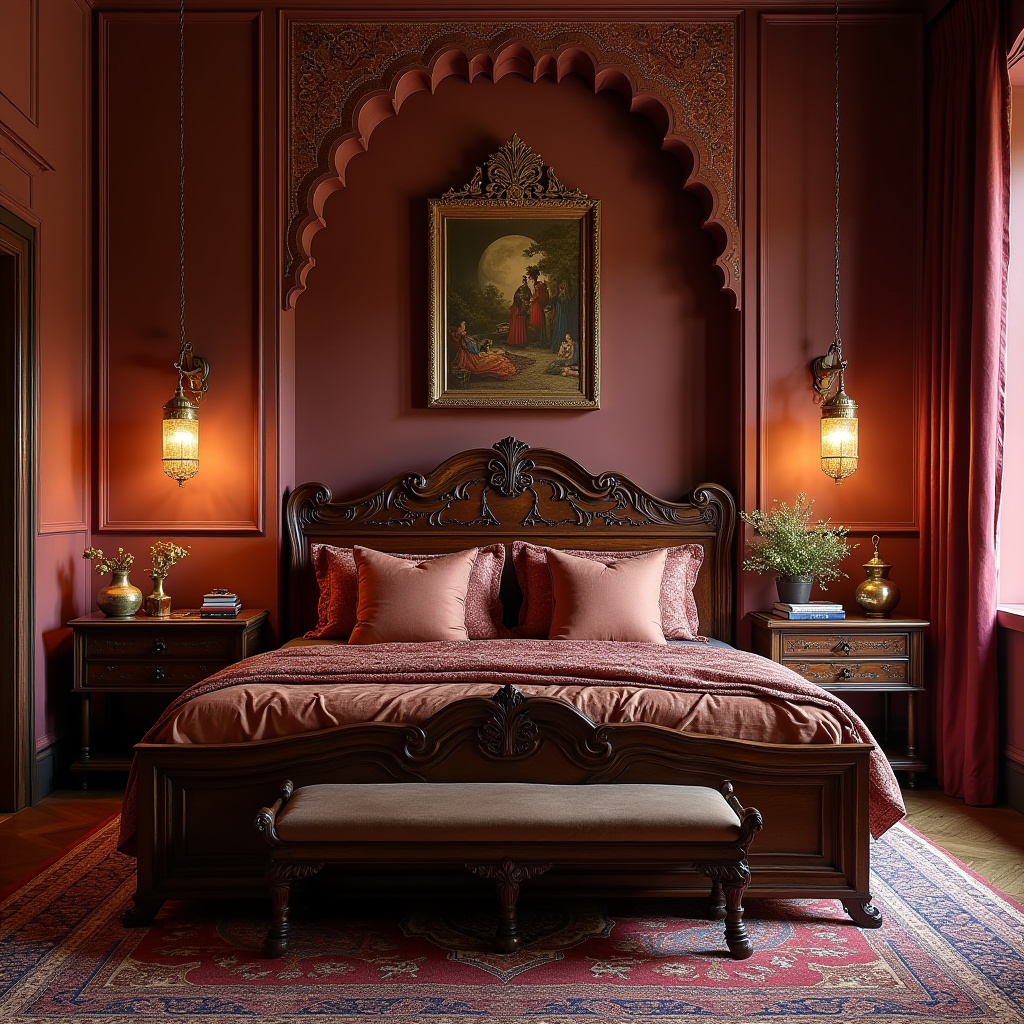 vintage boho bedroom 12