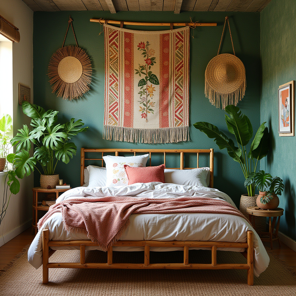 vintage boho bedroom 16