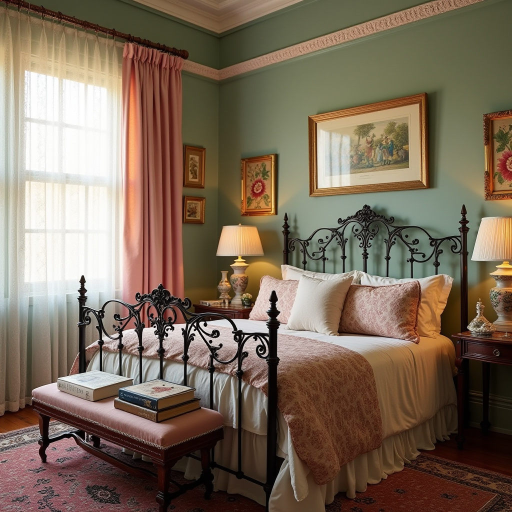 vintage boho bedroom 27