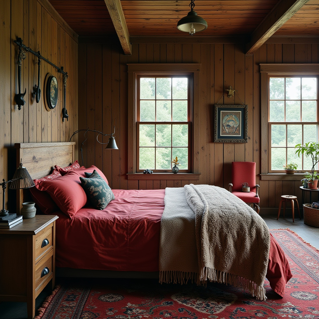 vintage boho bedroom 33