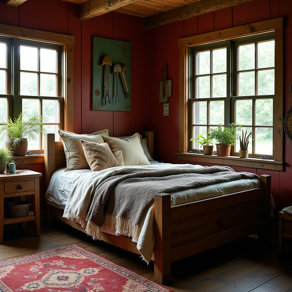vintage boho bedroom 34