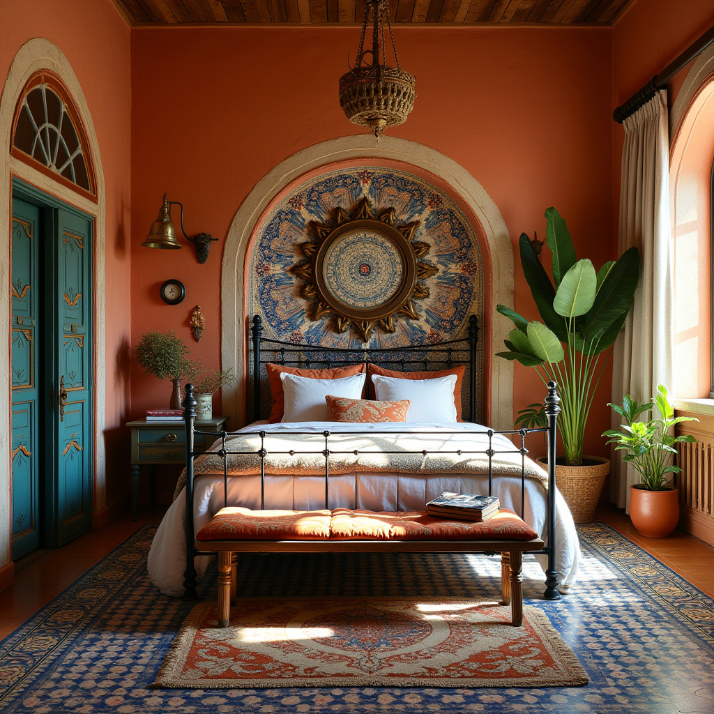 vintage boho bedroom 35
