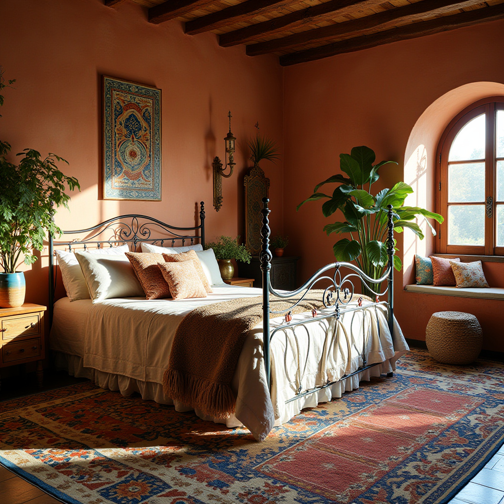 vintage boho bedroom 36