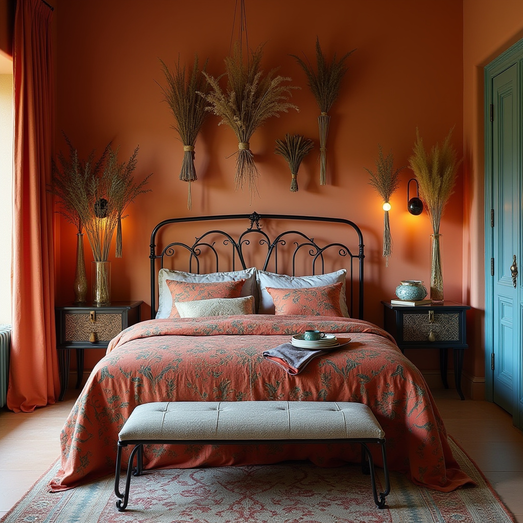 vintage boho bedroom 8