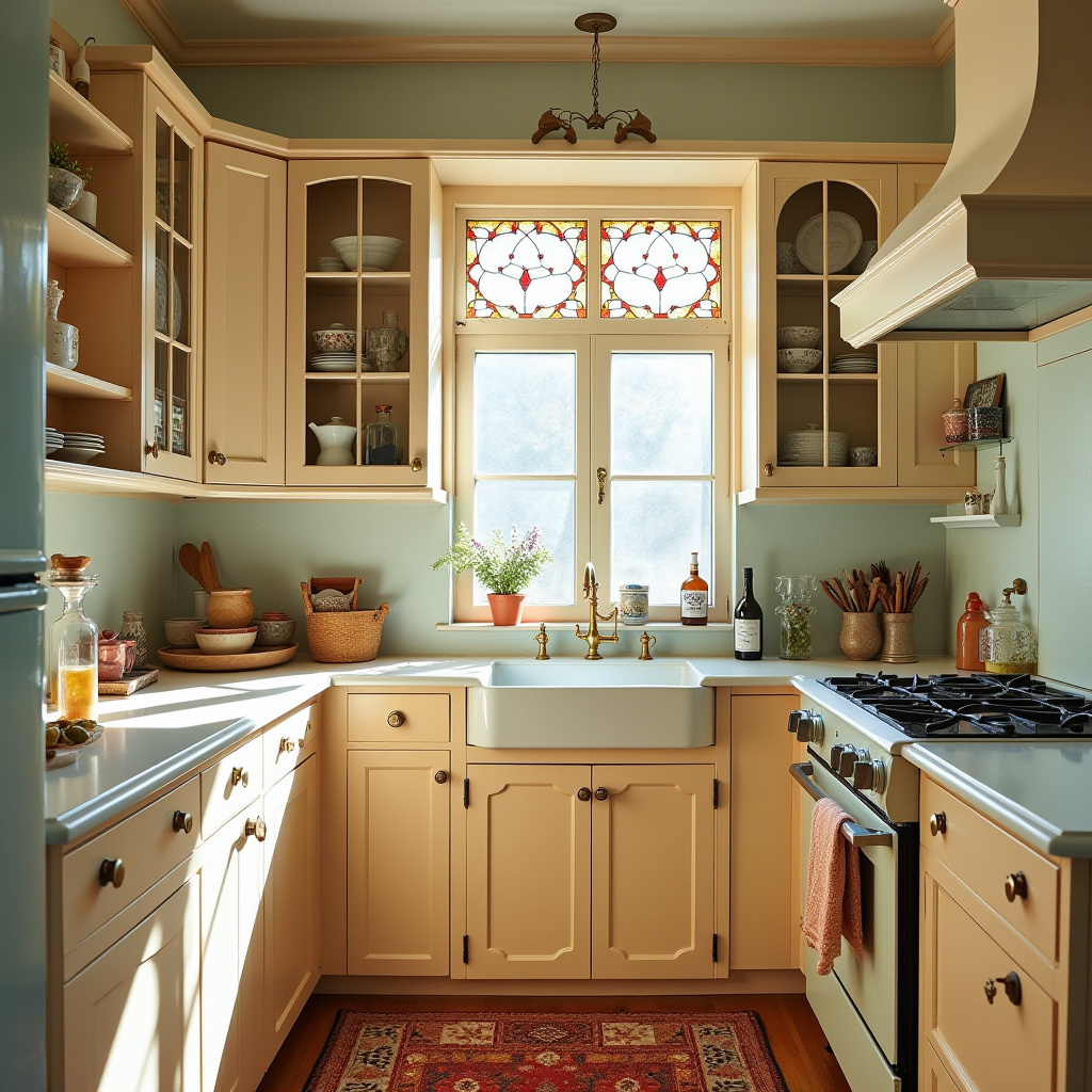 vintage boho kitchen 12