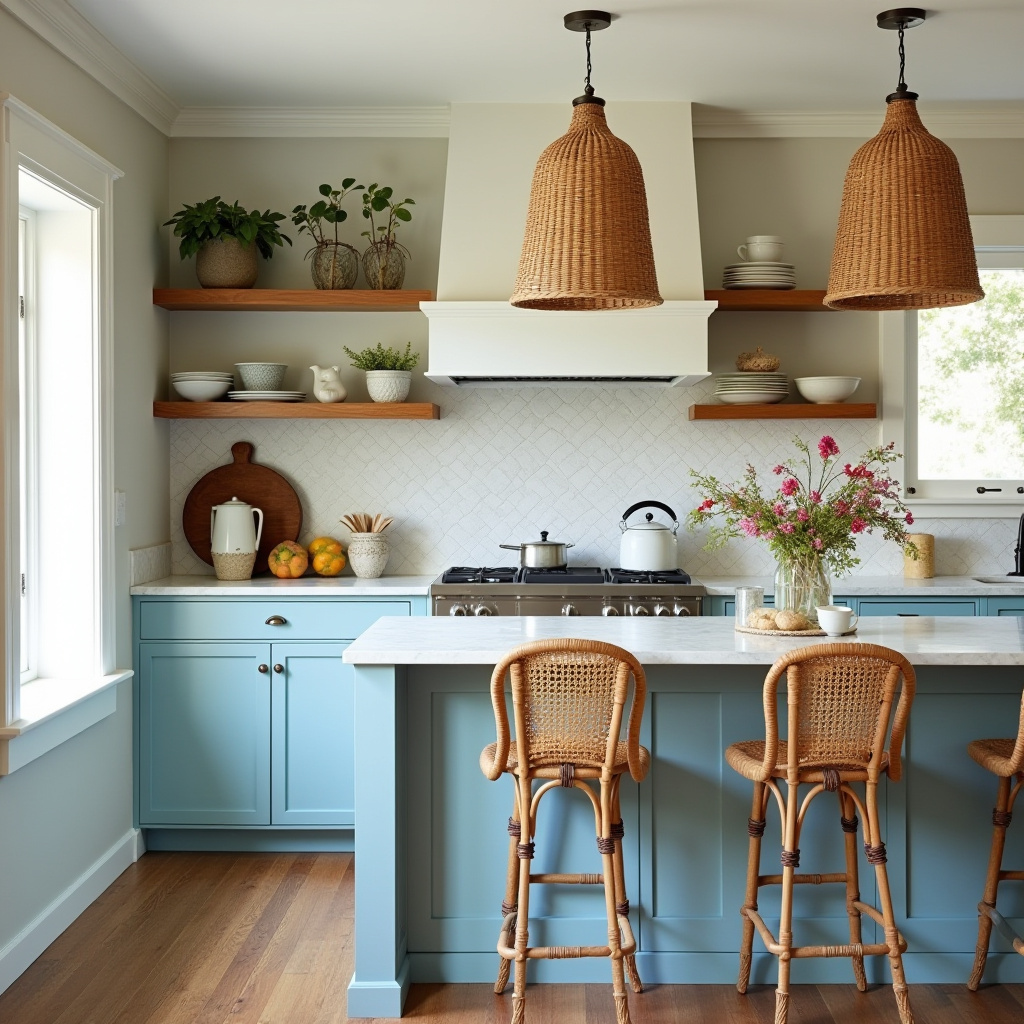 vintage boho kitchen 16