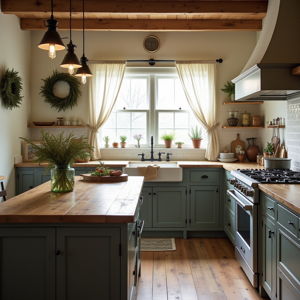 vintage boho kitchen 23