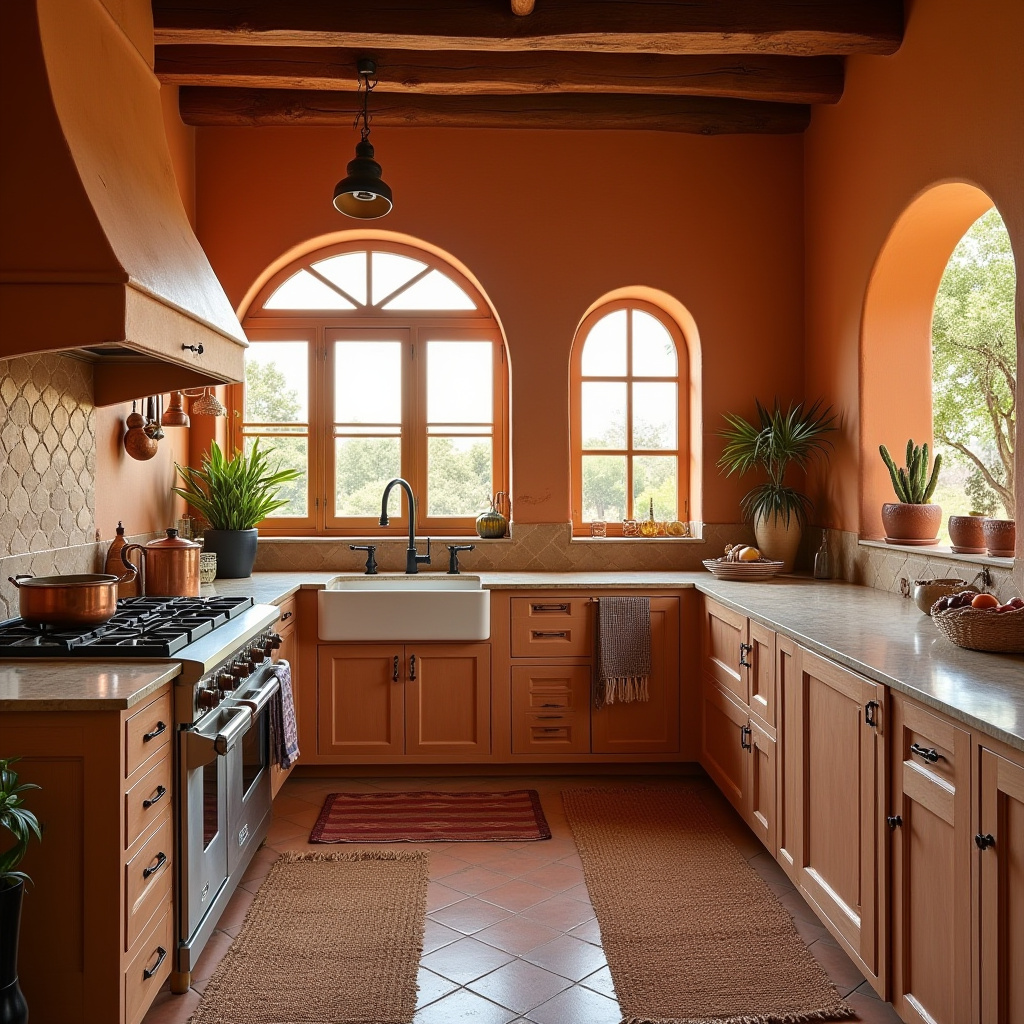 vintage boho kitchen 27