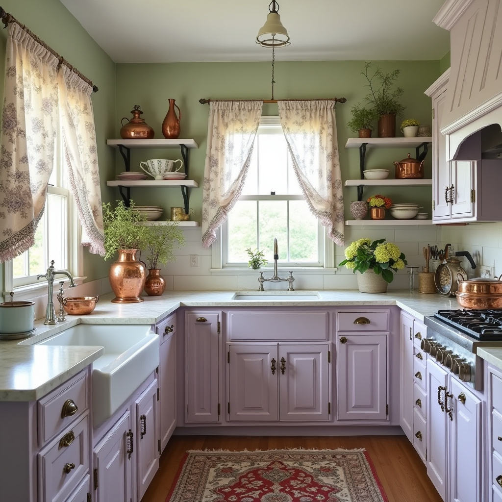 vintage boho kitchen 29