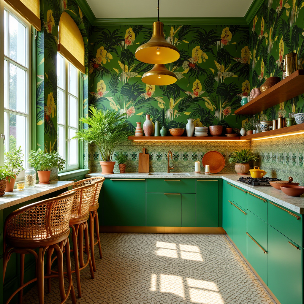vintage boho kitchen 31