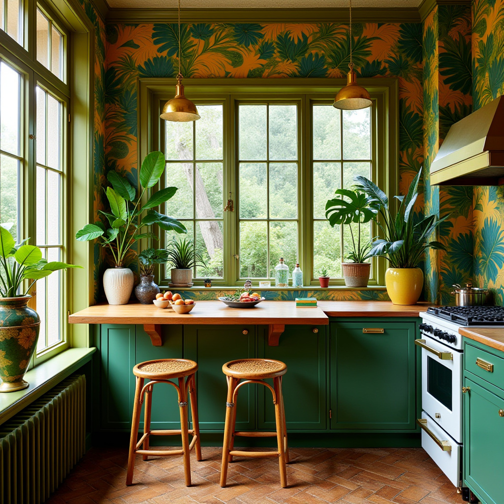 vintage boho kitchen 32
