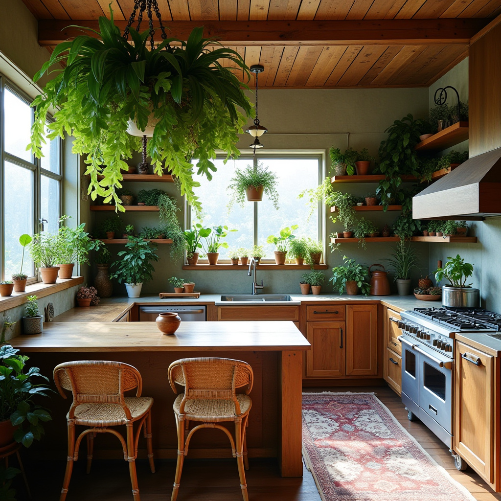vintage boho kitchen 38