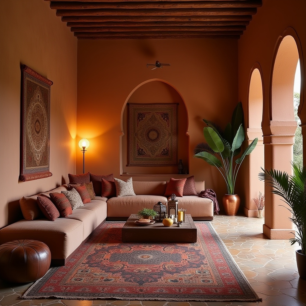 vintage boho living room 11
