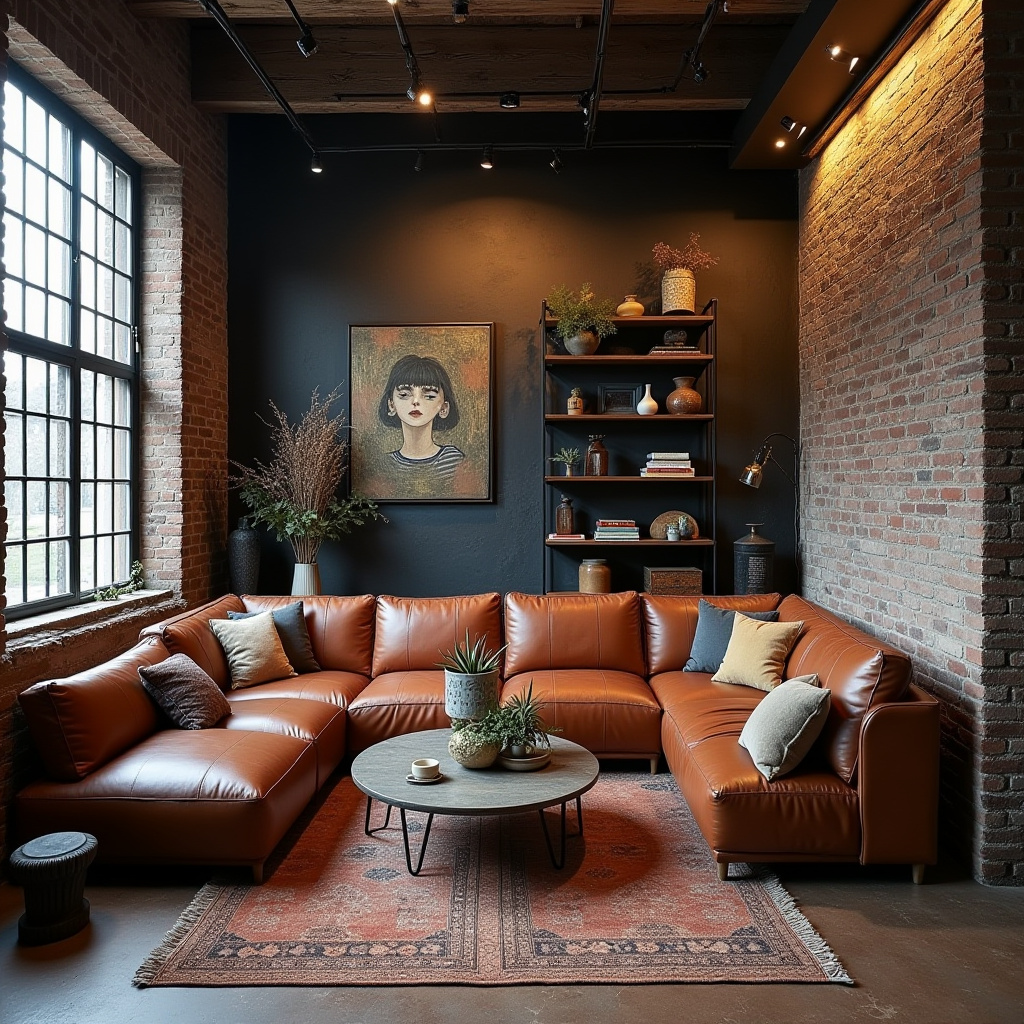vintage boho living room 15