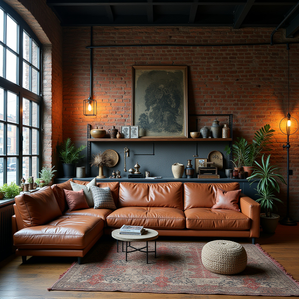 vintage boho living room 16