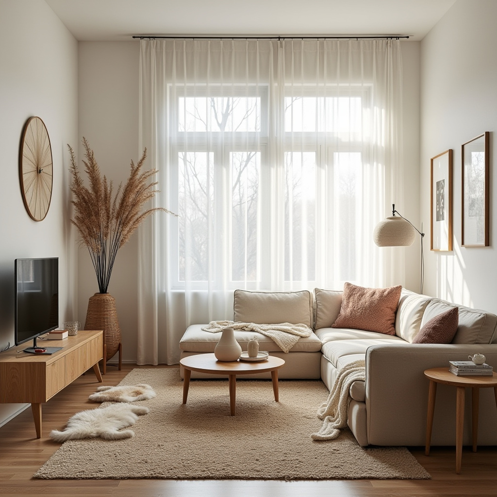 vintage boho living room 17
